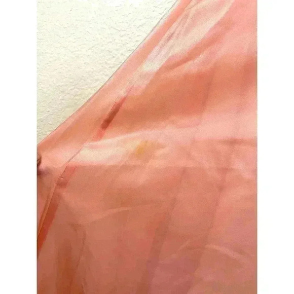 VTG Handmade Pink Shiny Sleeveless Elegant Long Dress READ Women's SMALL - Picture 4 of 16